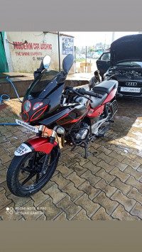 Red And Black Bajaj Pulsar 220F