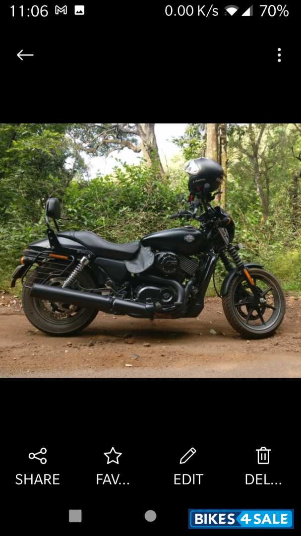 Black Harley Davidson Street 750
