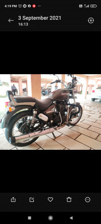 L Green Royal Enfield Thunderbird 350