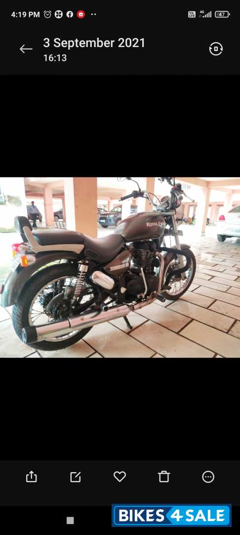 L Green Royal Enfield Thunderbird 350