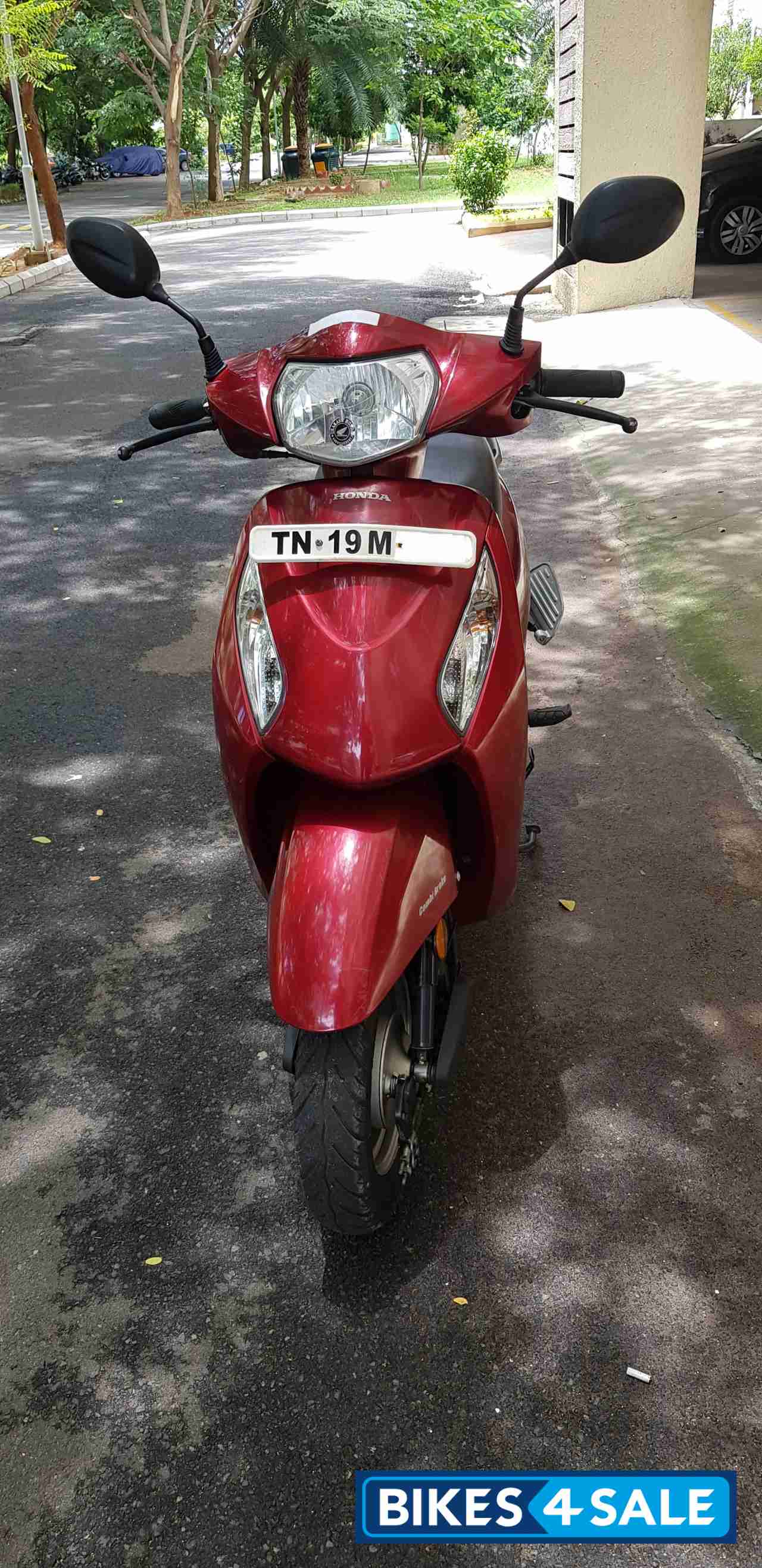 Cherry Red Honda Activa i