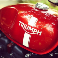 Cranberry Red Triumph Street Twin