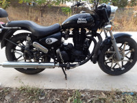 Black Royal Enfield Thunderbird