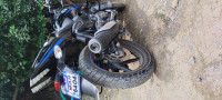 Black Blue Bajaj Pulsar 150 Twin Disc BS6