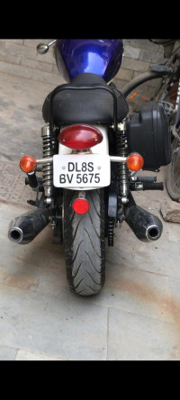 Blue Triumph Bonneville