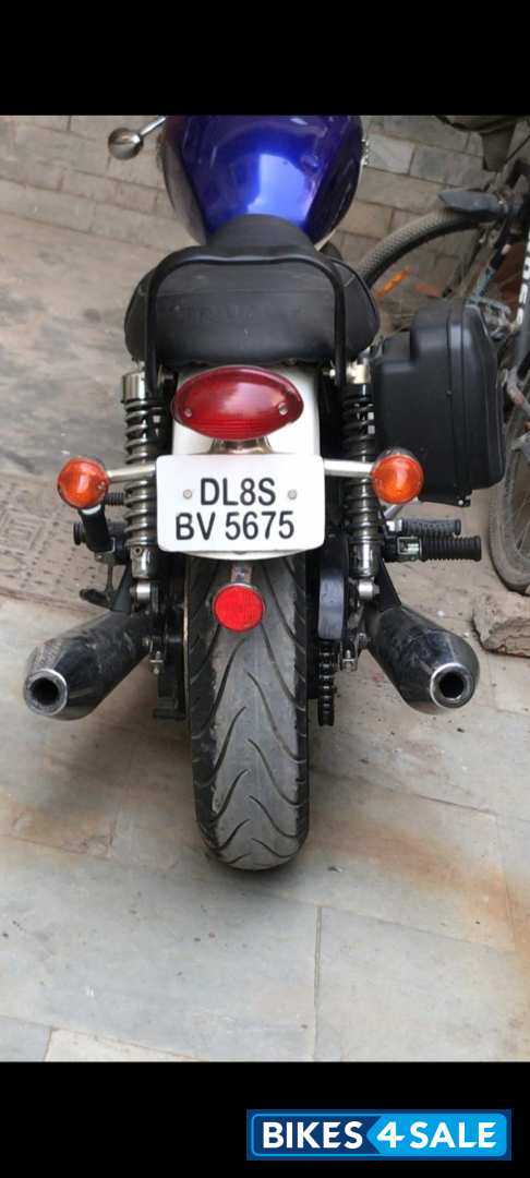 Blue Triumph Bonneville