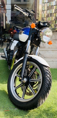 Blue Triumph Bonneville