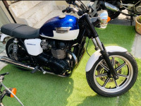 Blue Triumph Bonneville