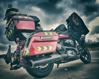 Megenta And Black Harley Davidson Street 750