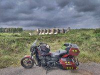 Megenta And Black Harley Davidson Street 750