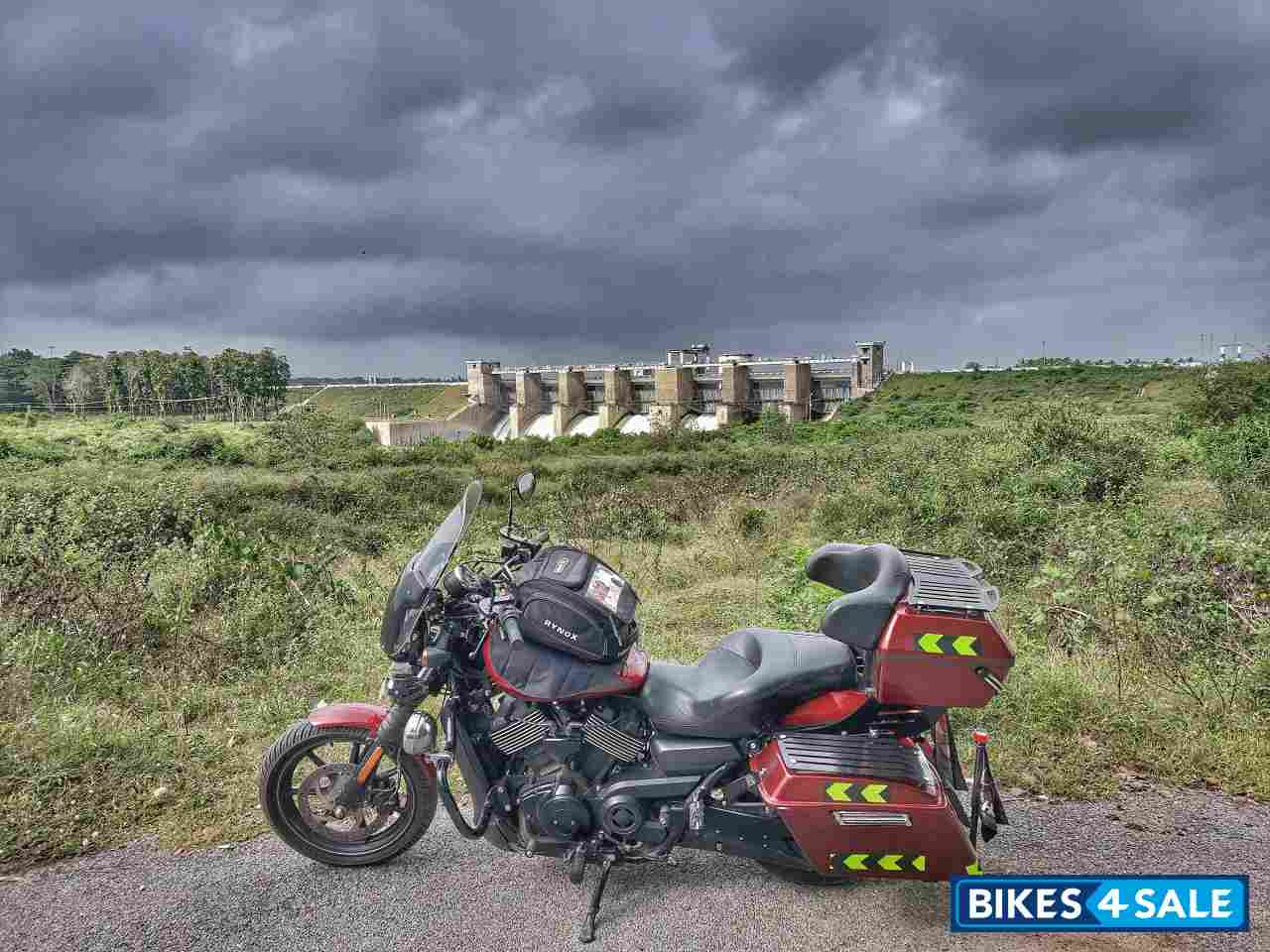 Megenta And Black Harley Davidson Street 750