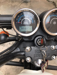 Whimsical White Royal Enfield Thunderbird X 350