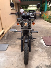 Whimsical White Royal Enfield Thunderbird X 350