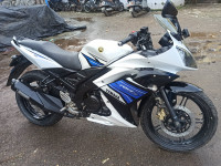 White And Blue Yamaha YZF R15 S
