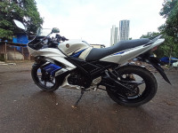 White And Blue Yamaha YZF R15 S
