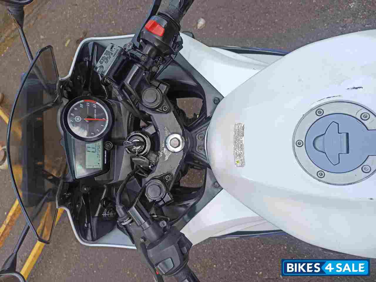 White And Blue Yamaha YZF R15 S