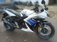 White And Blue Yamaha YZF R15 S