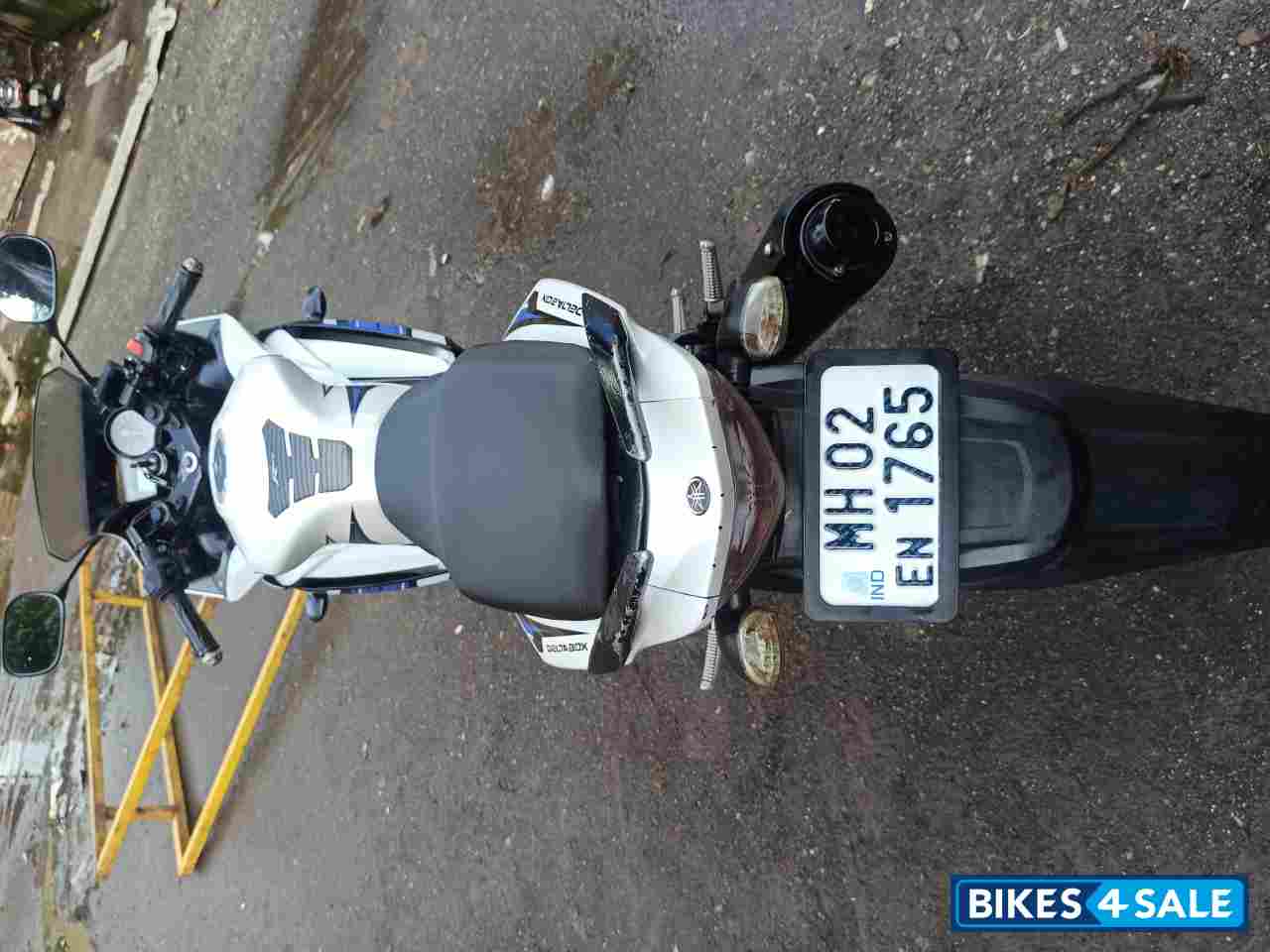 White And Blue Yamaha YZF R15 S