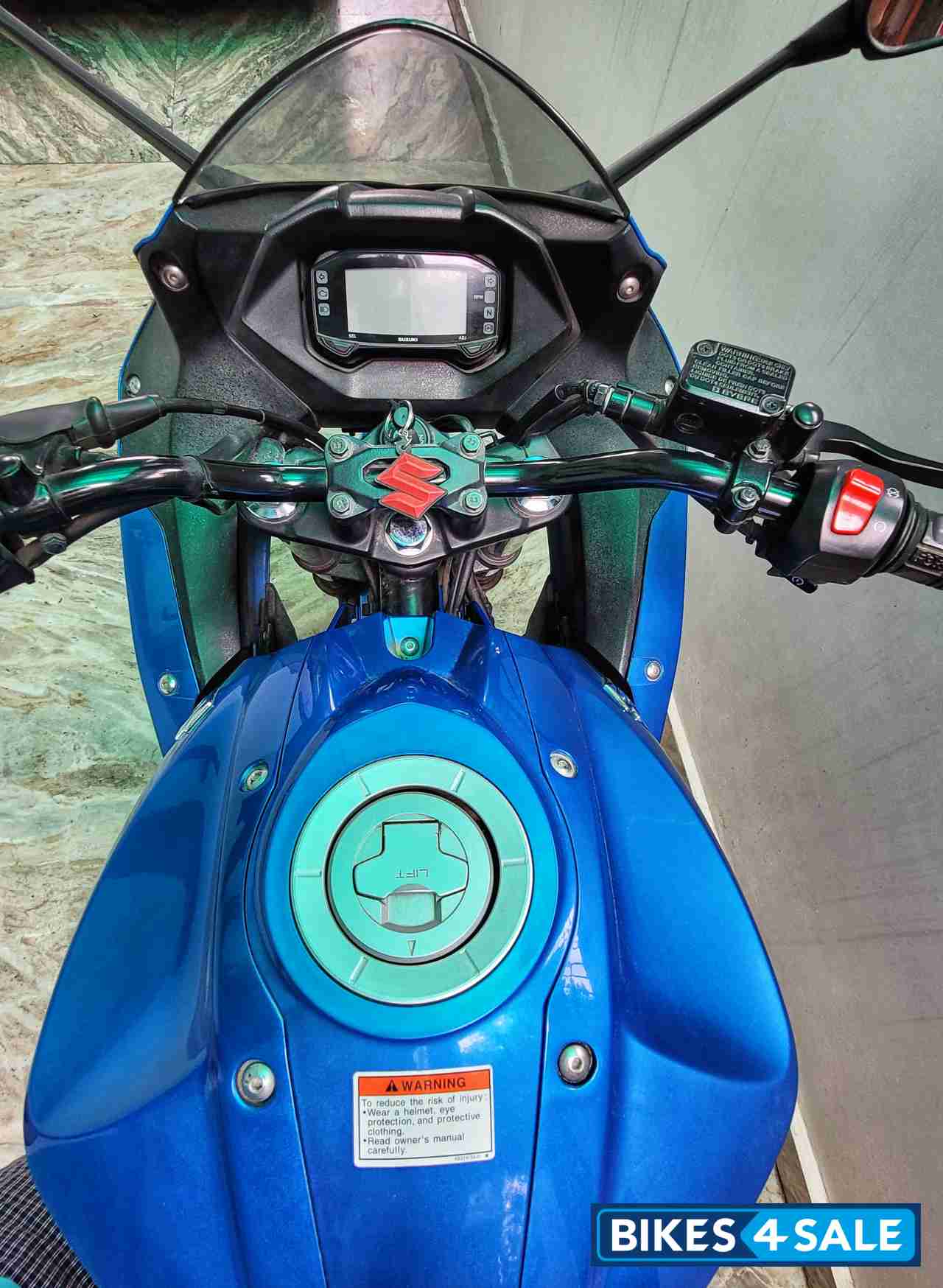 Blue Suzuki Gixxer SF Fi Blue Suzuki Gixxer SF Fi