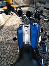 Electric Blue Harley Davidson Road King