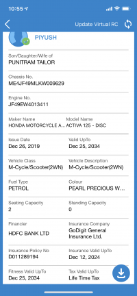 Honda Activa 125 BS6 2019 Model