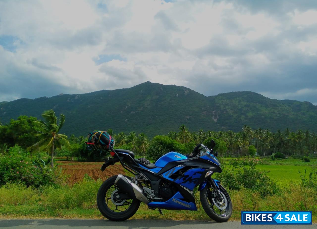 Blue Kawasaki Ninja 300R