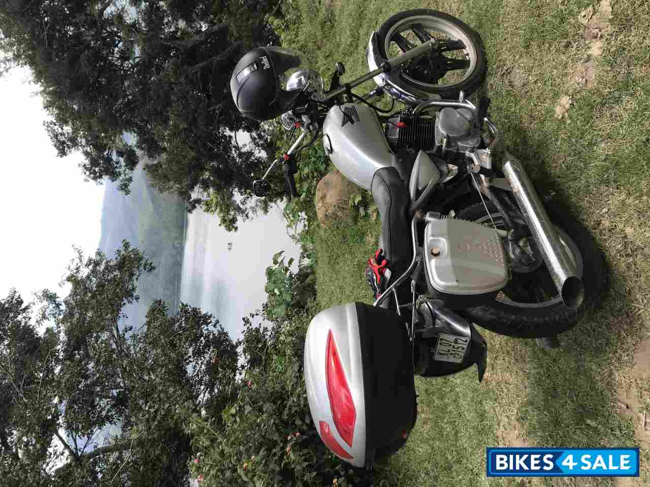 Silver Black Honda  CM250 twin cylinder