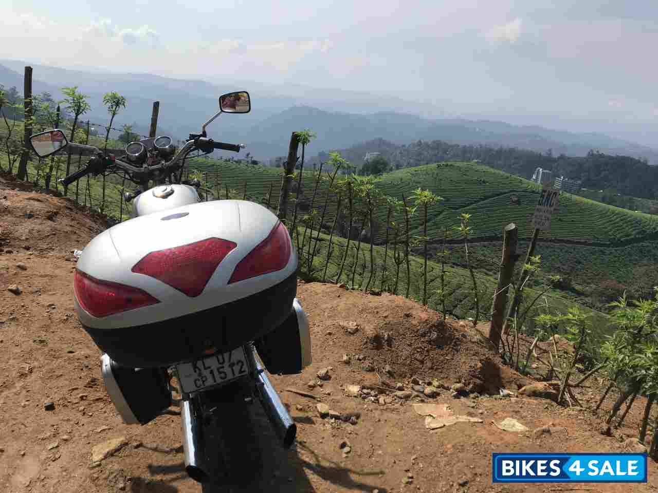 Silver Black Honda  CM250 twin cylinder