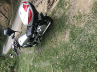 Silver Black Honda  CM250 twin cylinder