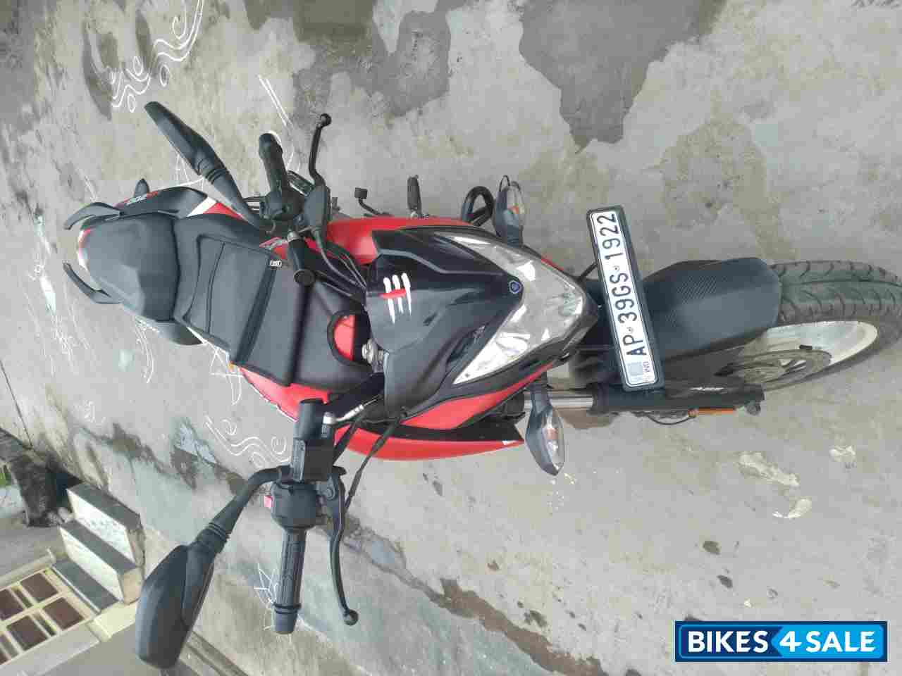 Red And White Bajaj Pulsar 200 NS ABS