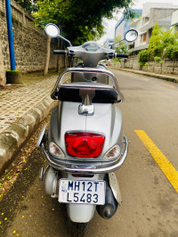 Silver Grey Vespa VXL 125 BS6