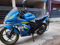Blue Suzuki Gixxer SF Fi