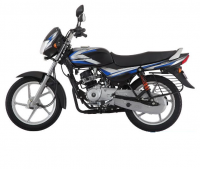 Ebony Black/blue Bajaj CT 100 ES