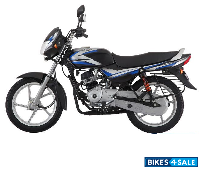 Ebony Black/blue Bajaj CT 100 ES