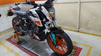 White /orange KTM Duke 200