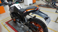 White /orange KTM Duke 200
