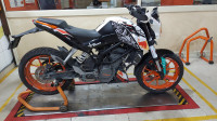 White /orange KTM Duke 200