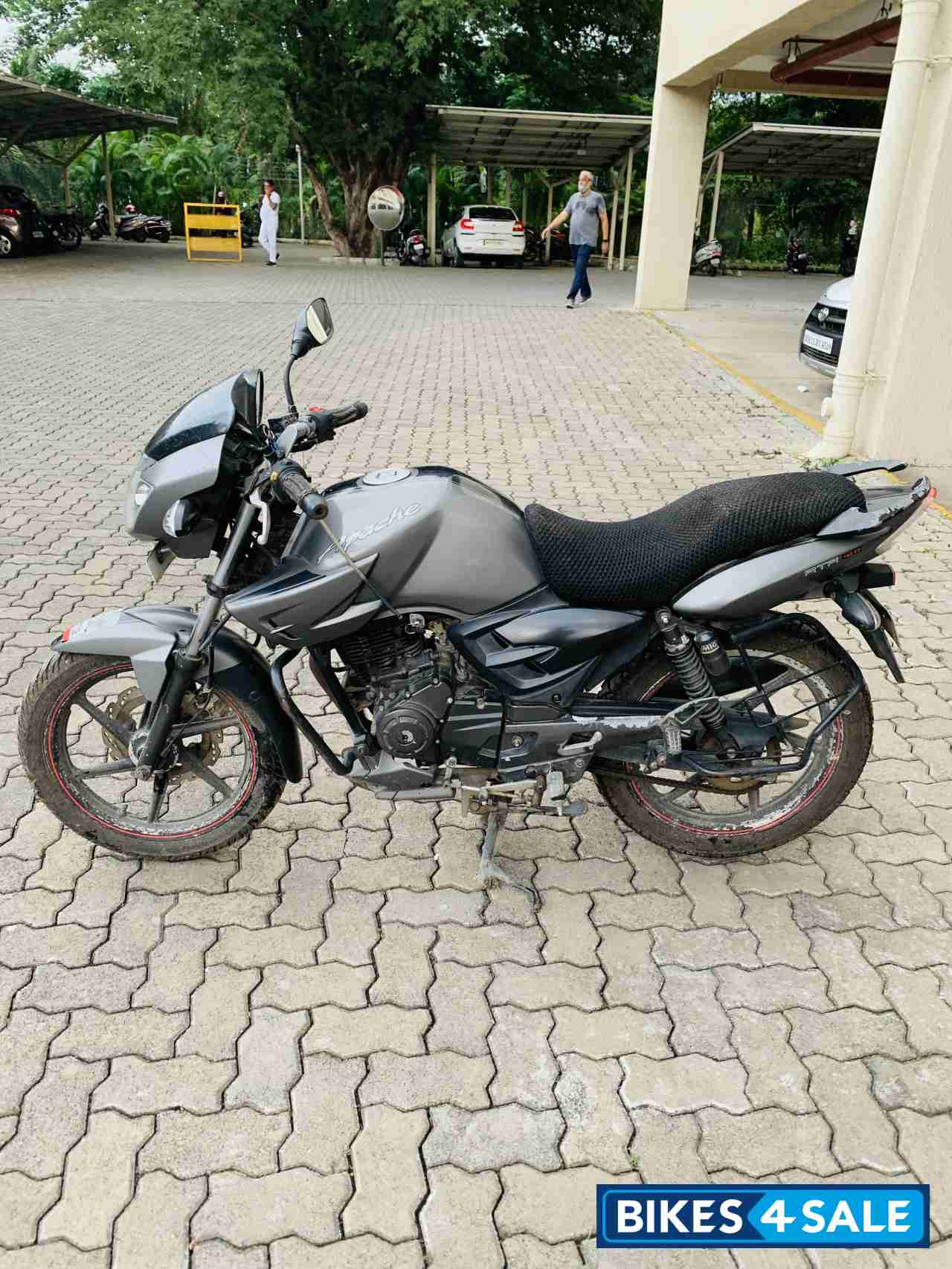 Grey TVS Apache RTR 160