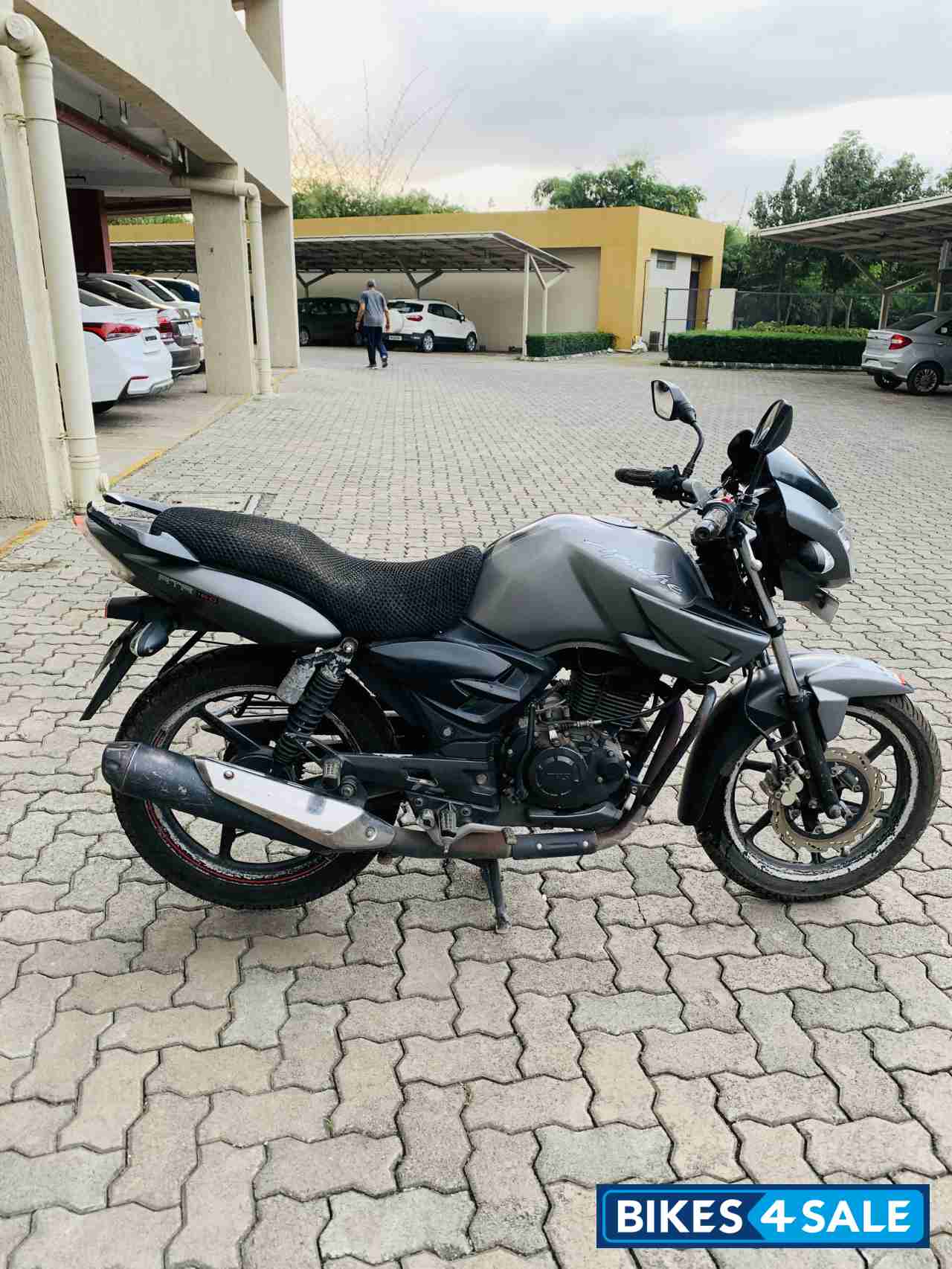 Grey TVS Apache RTR 160