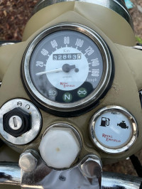 Brown Royal Enfield Classic Desert Storm