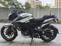 White & Gray Bajaj Pulsar 200 NS ABS