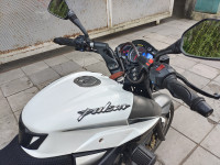 White & Gray Bajaj Pulsar 200 NS ABS