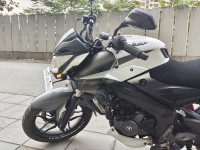 White & Gray Bajaj Pulsar 200 NS ABS