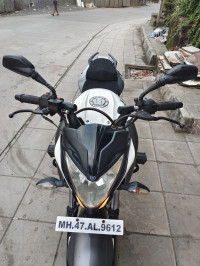 White & Gray Bajaj Pulsar 200 NS ABS