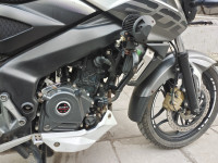 White & Gray Bajaj Pulsar 200 NS ABS