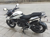 White & Gray Bajaj Pulsar 200 NS ABS