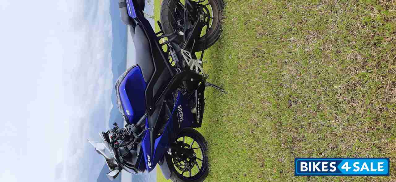 Blue Yamaha YZF R15 V3