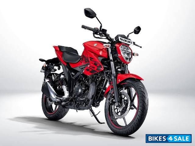 Red Suzuki Gixxer SF BS6
