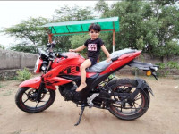 Red Suzuki Gixxer SF BS6
