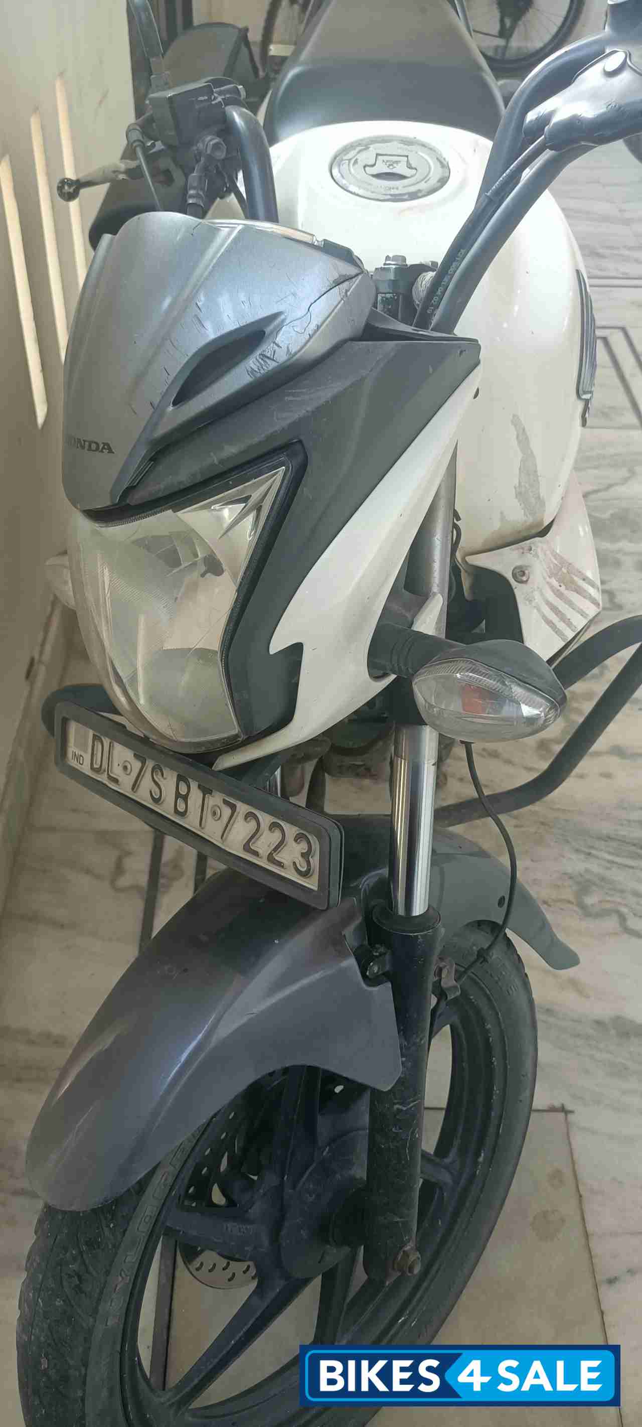 White Honda CB Trigger